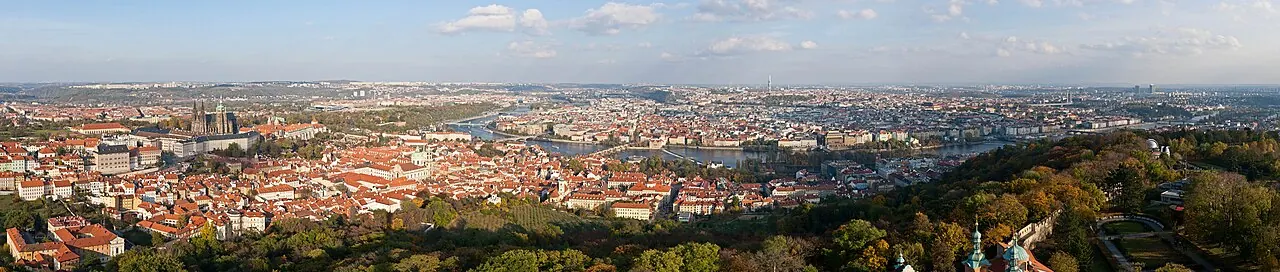 Panorama de Prague depuis la tour de Petřín
